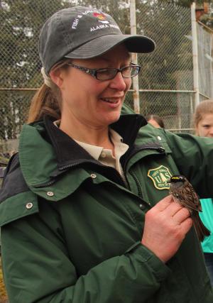 Gwen Baluss, Bird Banding