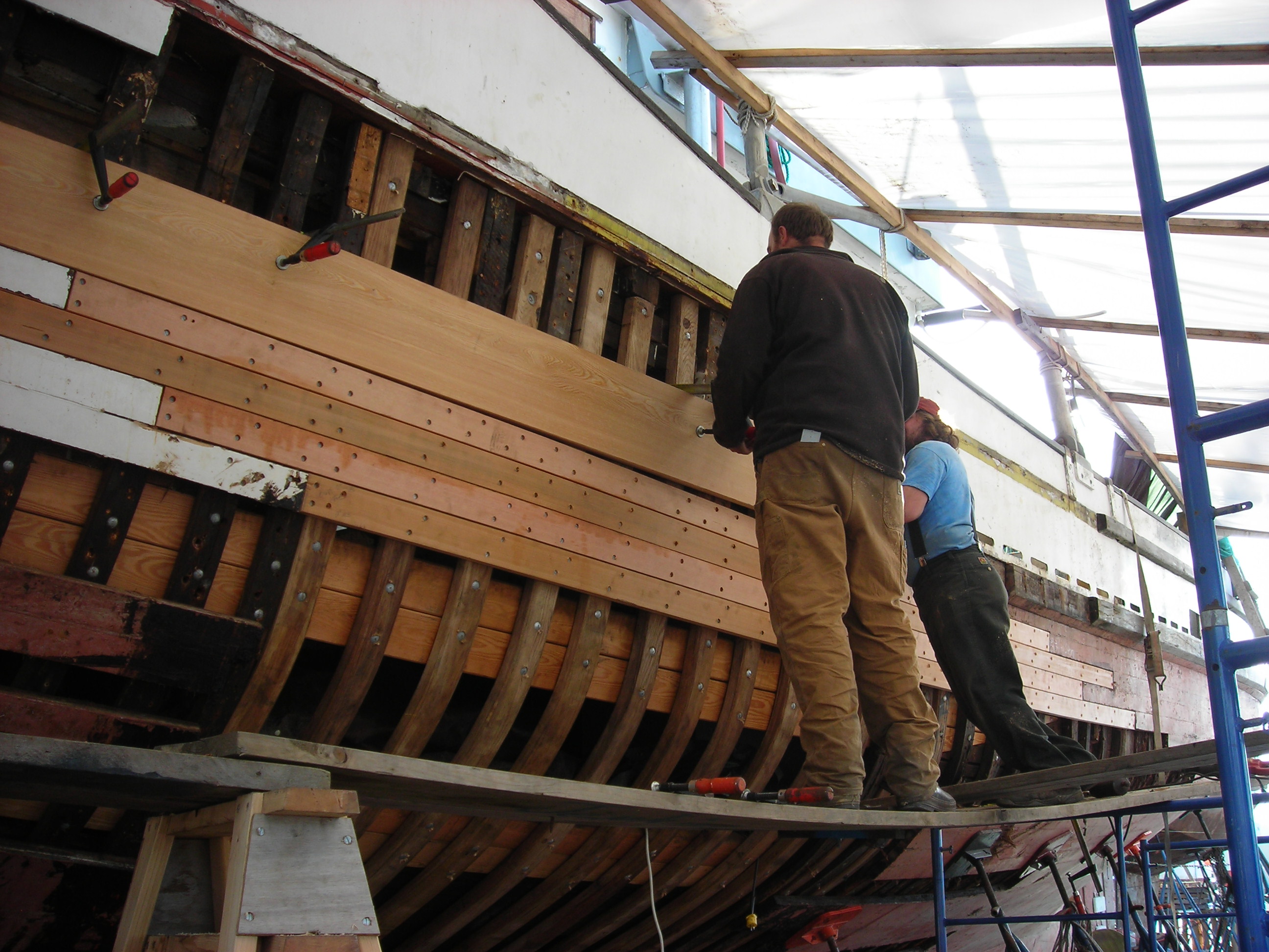 Shipwrights at work