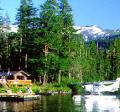 USFS cabin with plane