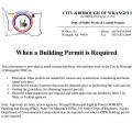 Building permit memo