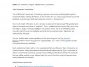 Forest Service Tongass National Forest Community Workshop Letter