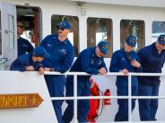 USCG Crews Tying Up in Wrangell USCG Crews Tying Up in Wrangell