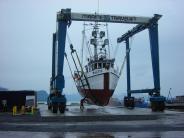 Marine Service Center boat in lift