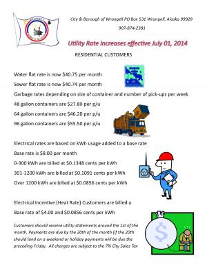 City of Wrangell Utility Rates