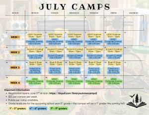 July Camps July Camps
