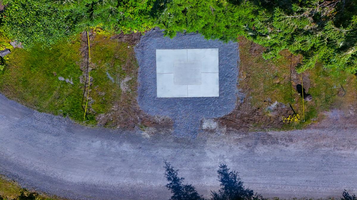 Concrete Pad of Freedom Rock location