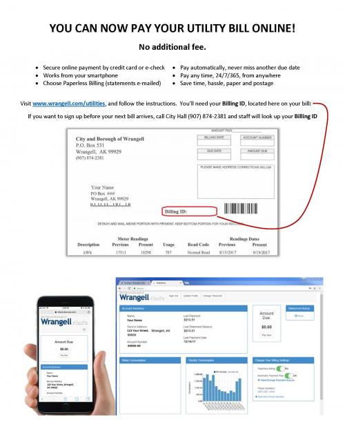 Pay your Utilities Online! Wrangell Alaska